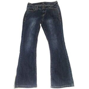 Roz & Ali Jeans sz 6 Blue women's button zipper pockets adult denim  cotton logo